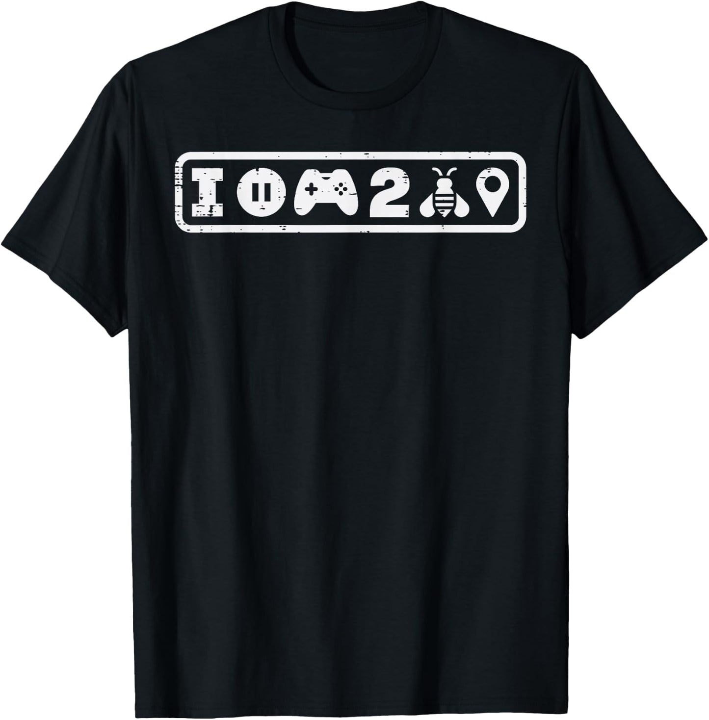 Paused My Game To Bee Here Cute Gamer Boys Kids Toddler Teen T-Shirt - T-Shirt | Black
