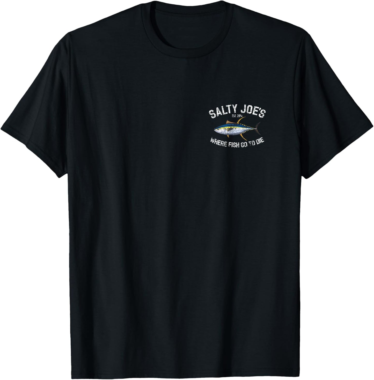 Salty Joe's Yellow Fin Tuna Logo Graphic T-Shirt - T-Shirt | Black