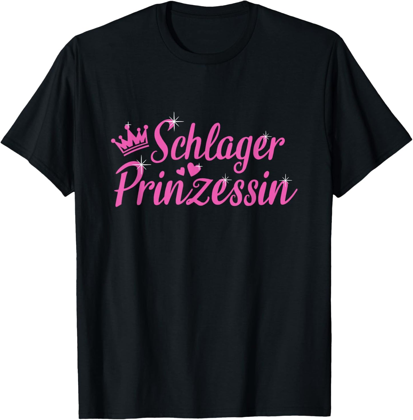 Schlager Prinzessin Schlagermusik T-Shirt - T-Shirt | Black