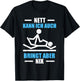 with German Text "Nett kann ich auch Physiotherapeut Physiotherapie", black T-Shirt - T-Shirt | Black