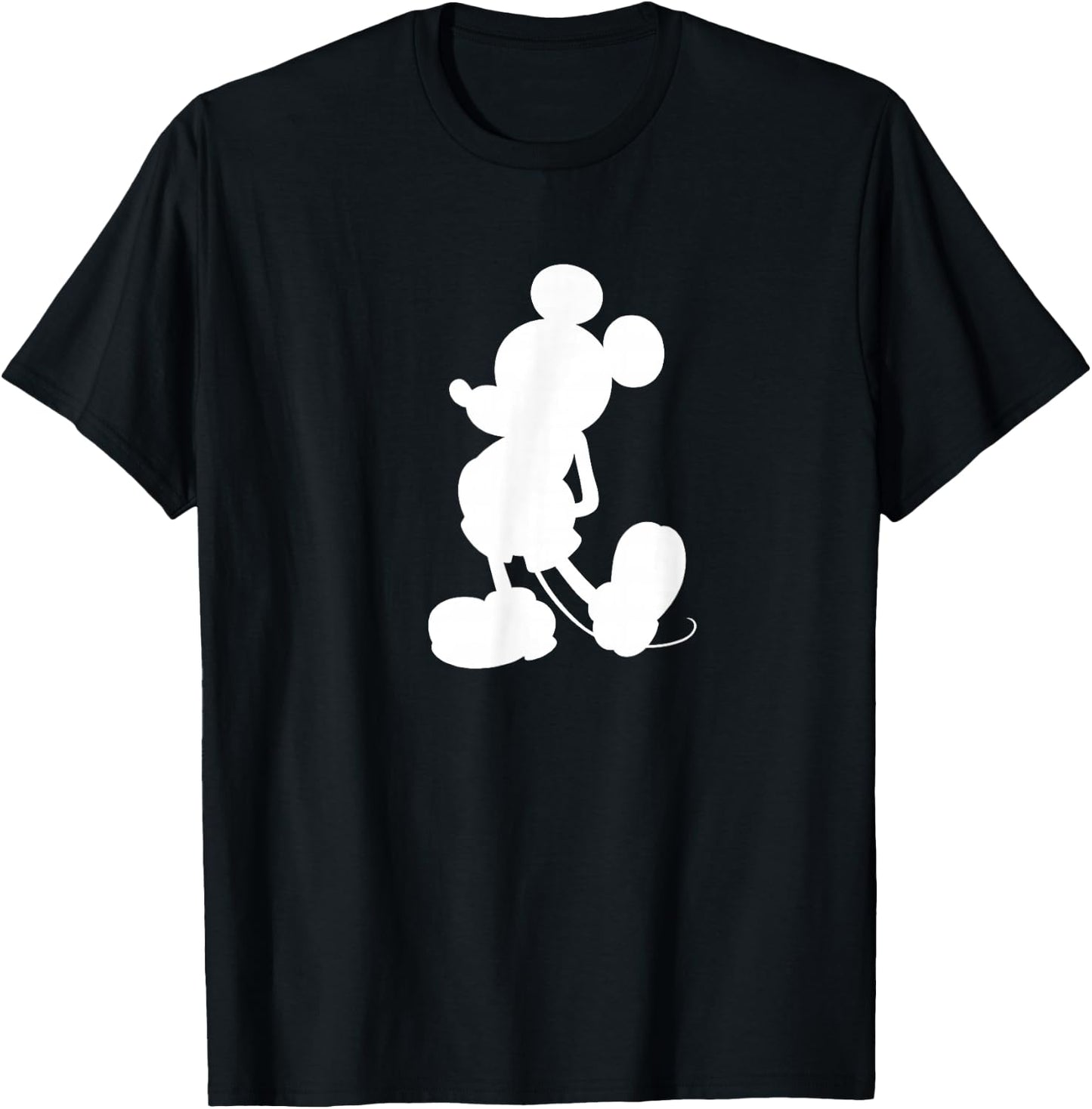 Mickey Mouse Silhouette T-Shirt - T-Shirt | Black