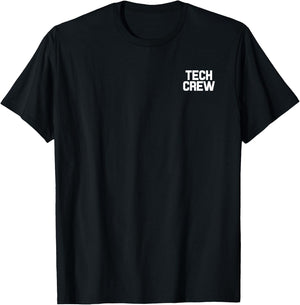 Tech Crew Concert Drama Theatre Employee Production Uniform T-Shirt - T-Shirt | Black