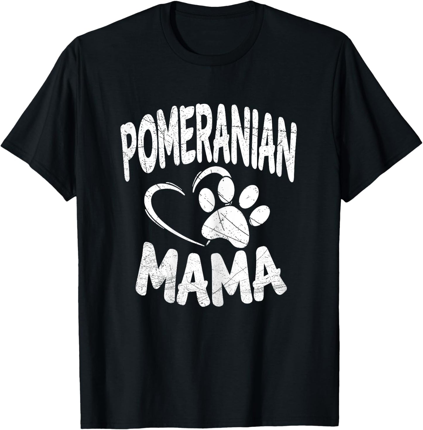 Pomeranian Mama Dog Lover Pom Mom Owner Gifts T-Shirt - T-Shirt | Black