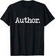 Author/Writer | Simple Phrase Gift T-Shirt - T-Shirt | Black