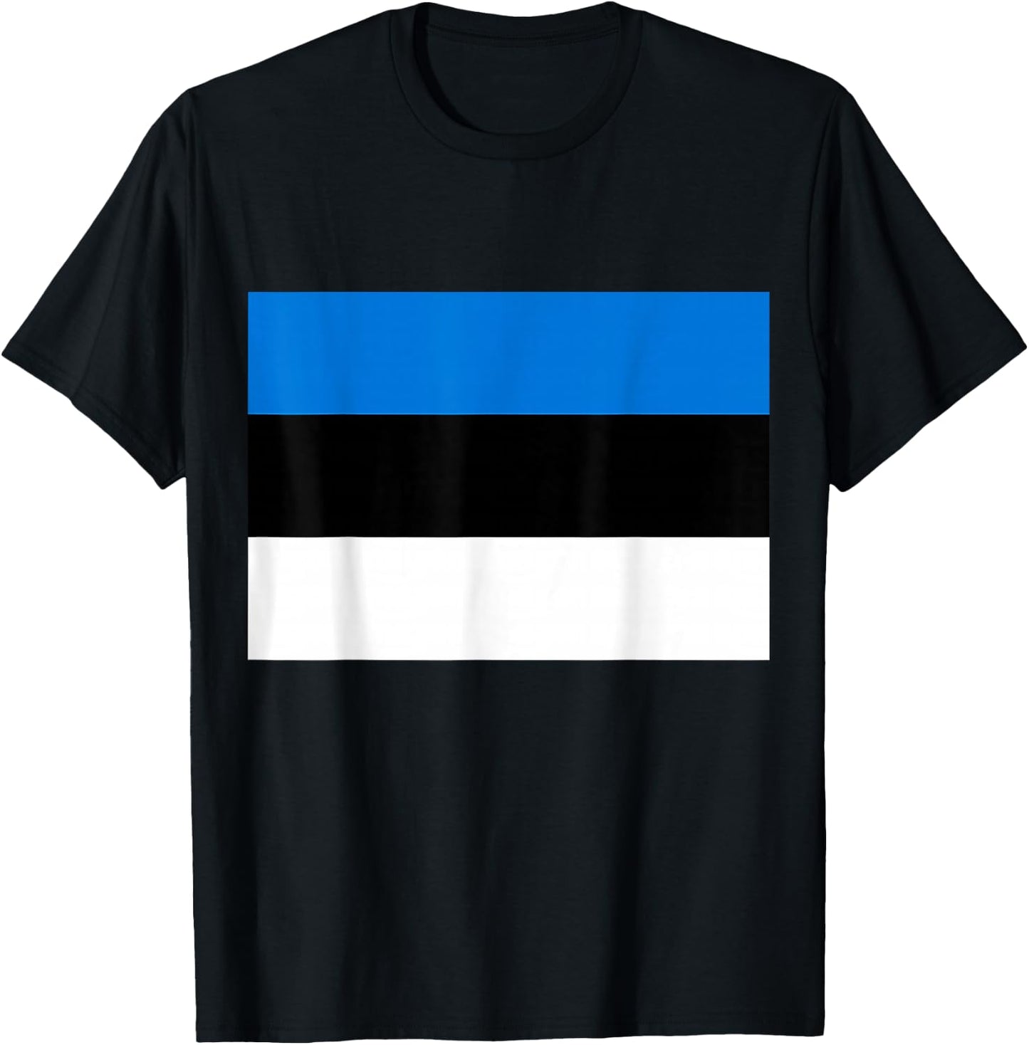 Flag Of Estonia Proud Patriot Souvenir Fan Patriotic Pride T-Shirt - T-Shirt | Black