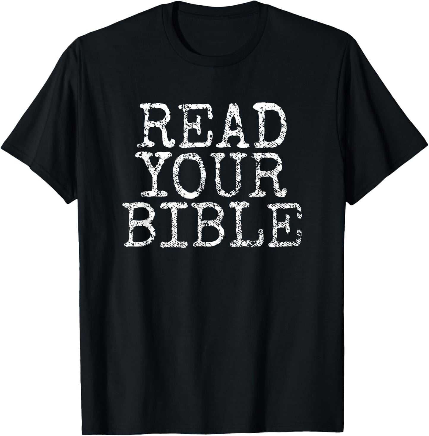 Read Your Bible Study Bookworm Christian Faith Bible T-Shirt - T-Shirt | Black
