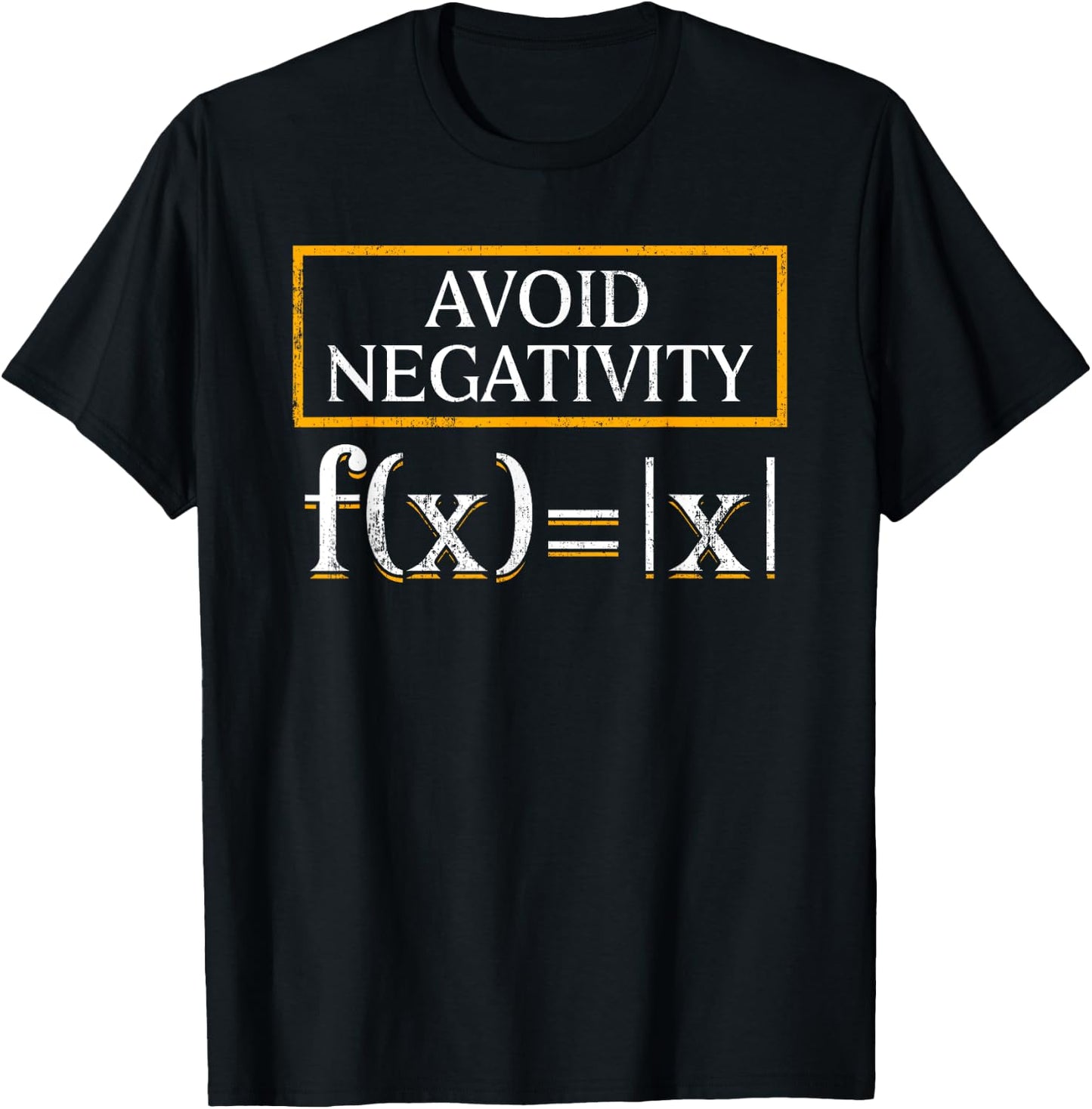 Avoid Negativity Math Teachers Formula Equation Solution Men Women T-Shirt - T-Shirt | Black