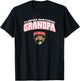 Florida Panthers Grandpa Logo Navy NHL Officially Licensed T-Shirt - T-Shirt | Black