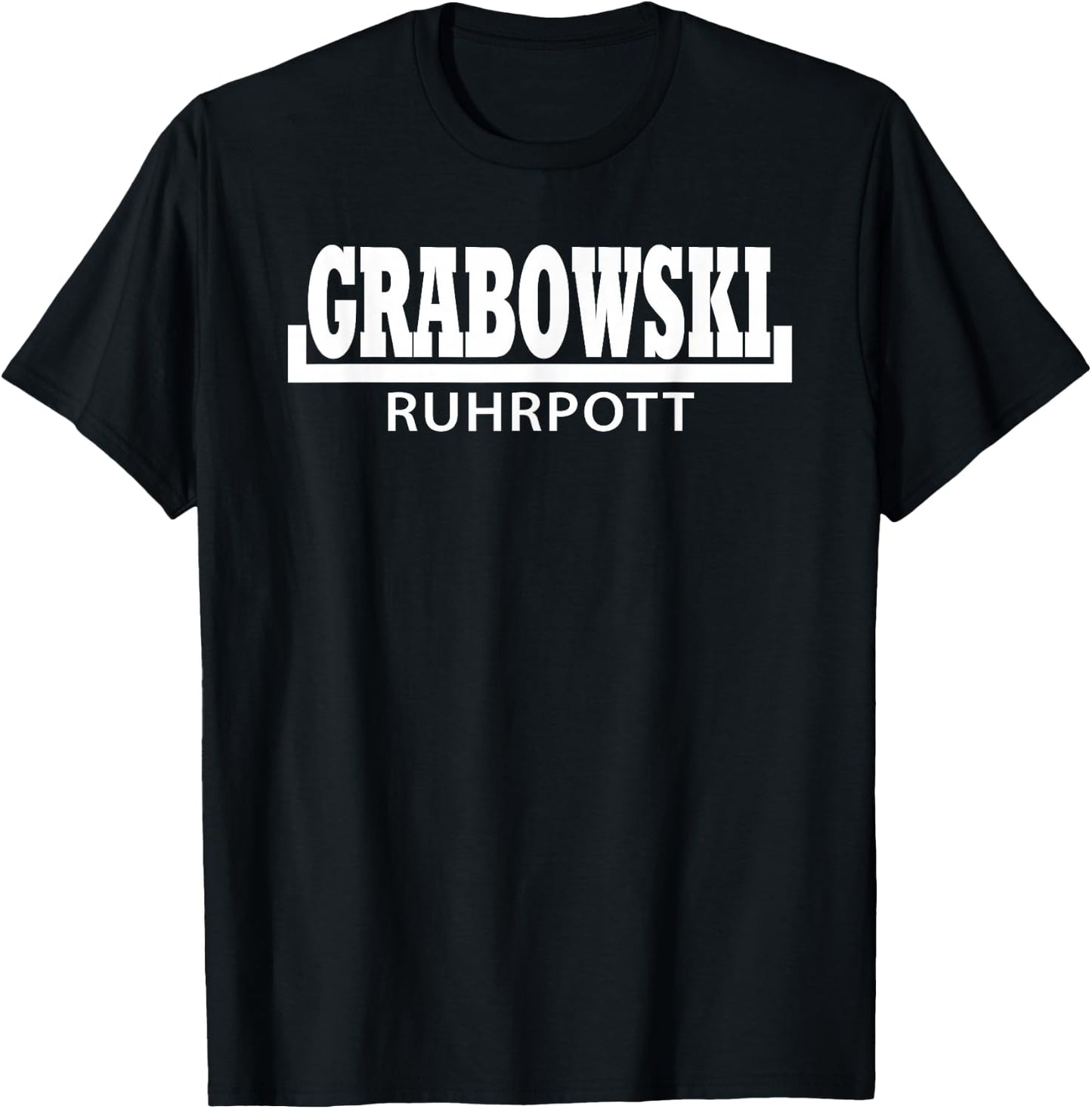 grabowski ruhrpott - Herren - Erwachsene - Schwarz - Small - Halbarm T-Shirt - T-Shirt | Black