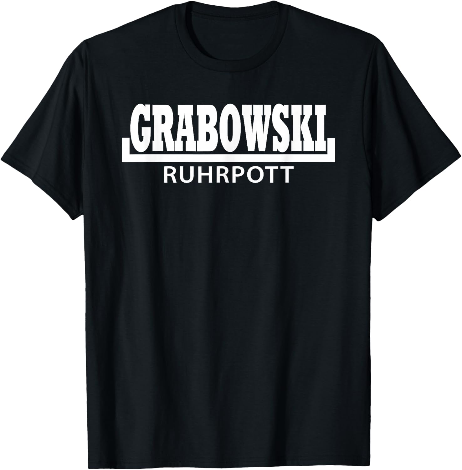 grabowski ruhrpott - Herren - Erwachsene - Schwarz - Small - Halbarm T-Shirt - T-Shirt | Black