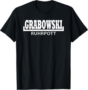 grabowski ruhrpott - Herren - Erwachsene - Schwarz - Small - Halbarm T-Shirt - T-Shirt | Black