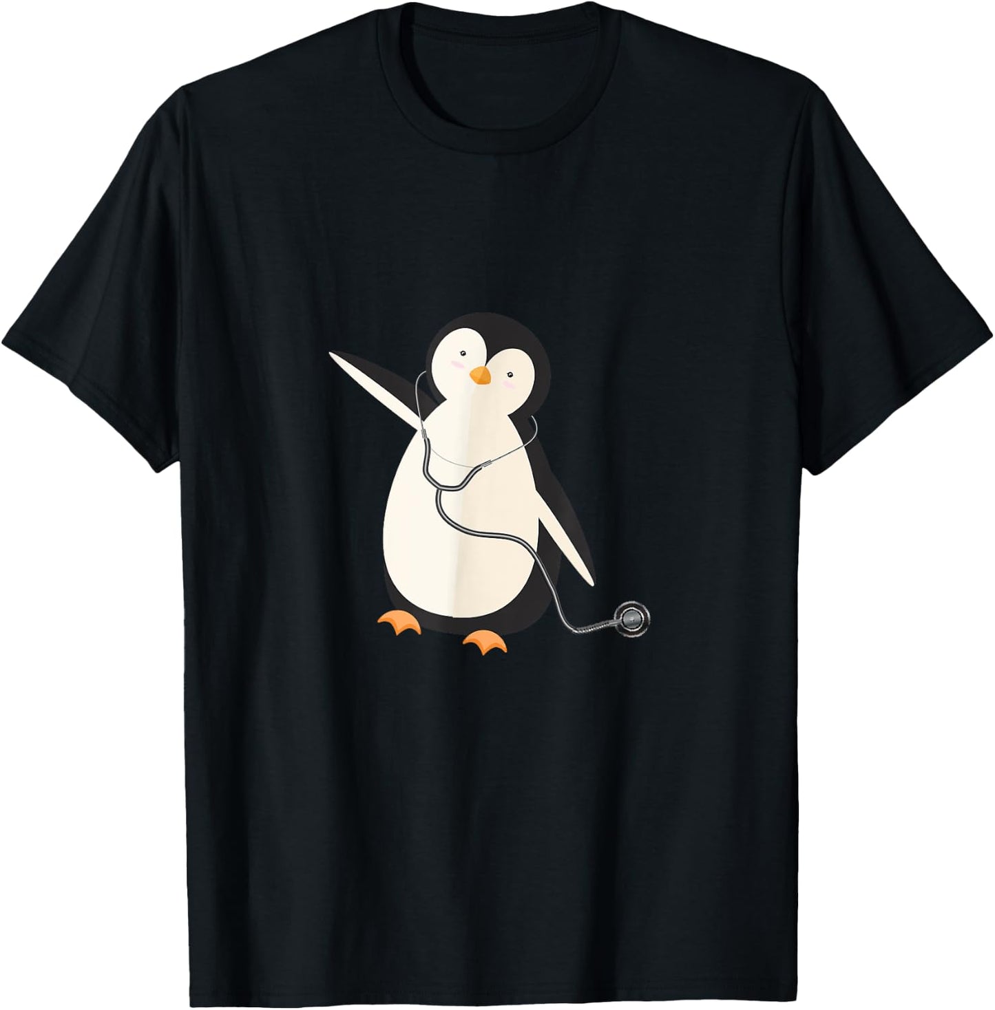 Penguin Pediatrician Pediatric Doctor Physician Surgeon T-Shirt - T-Shirt | Black