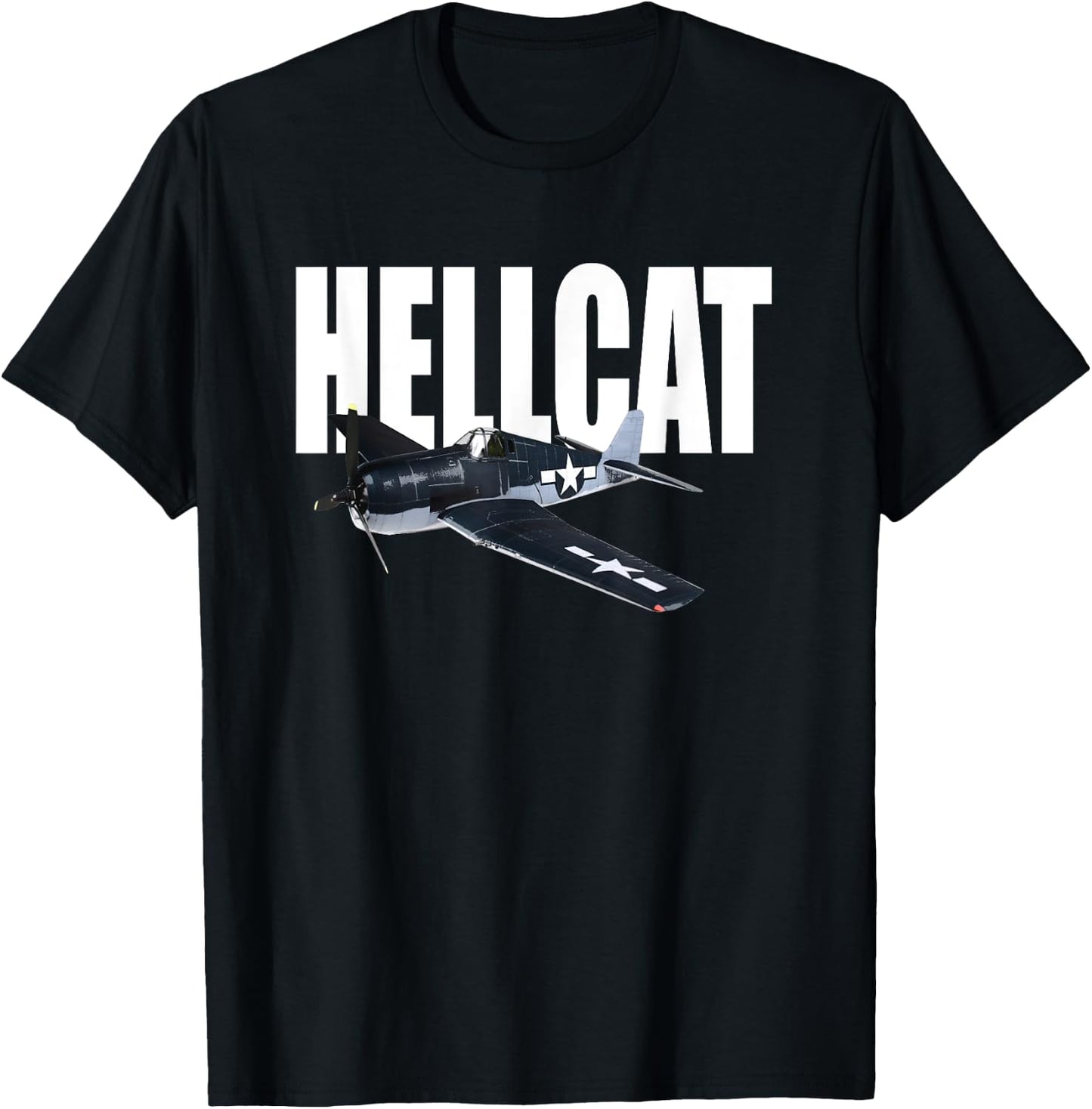 Grumman F6F Hellcat 2. Weltkrieg Flugzeug T-Shirt - T-Shirt | Black