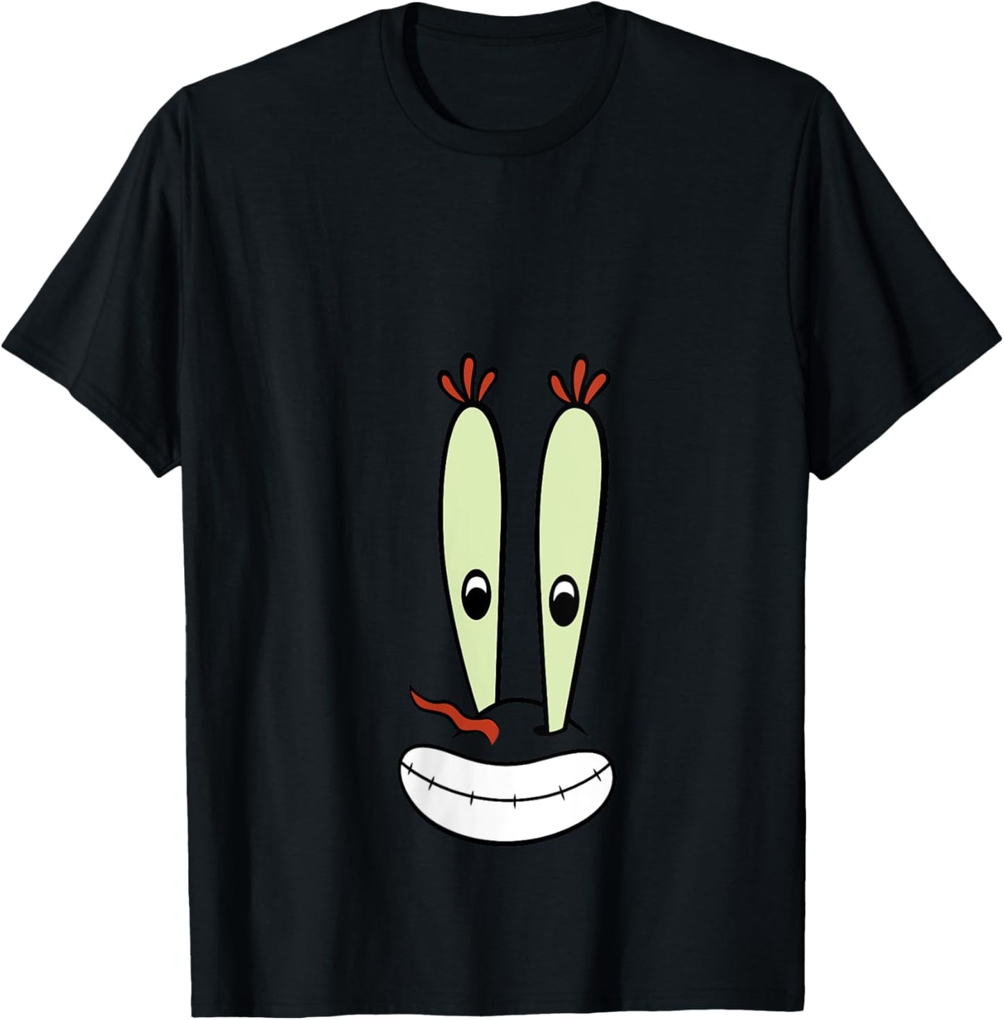SpongeBob SquarePants Halloween Mr. Krabs Big Face Costume V-Neck T-Shirt - T-Shirt | Black