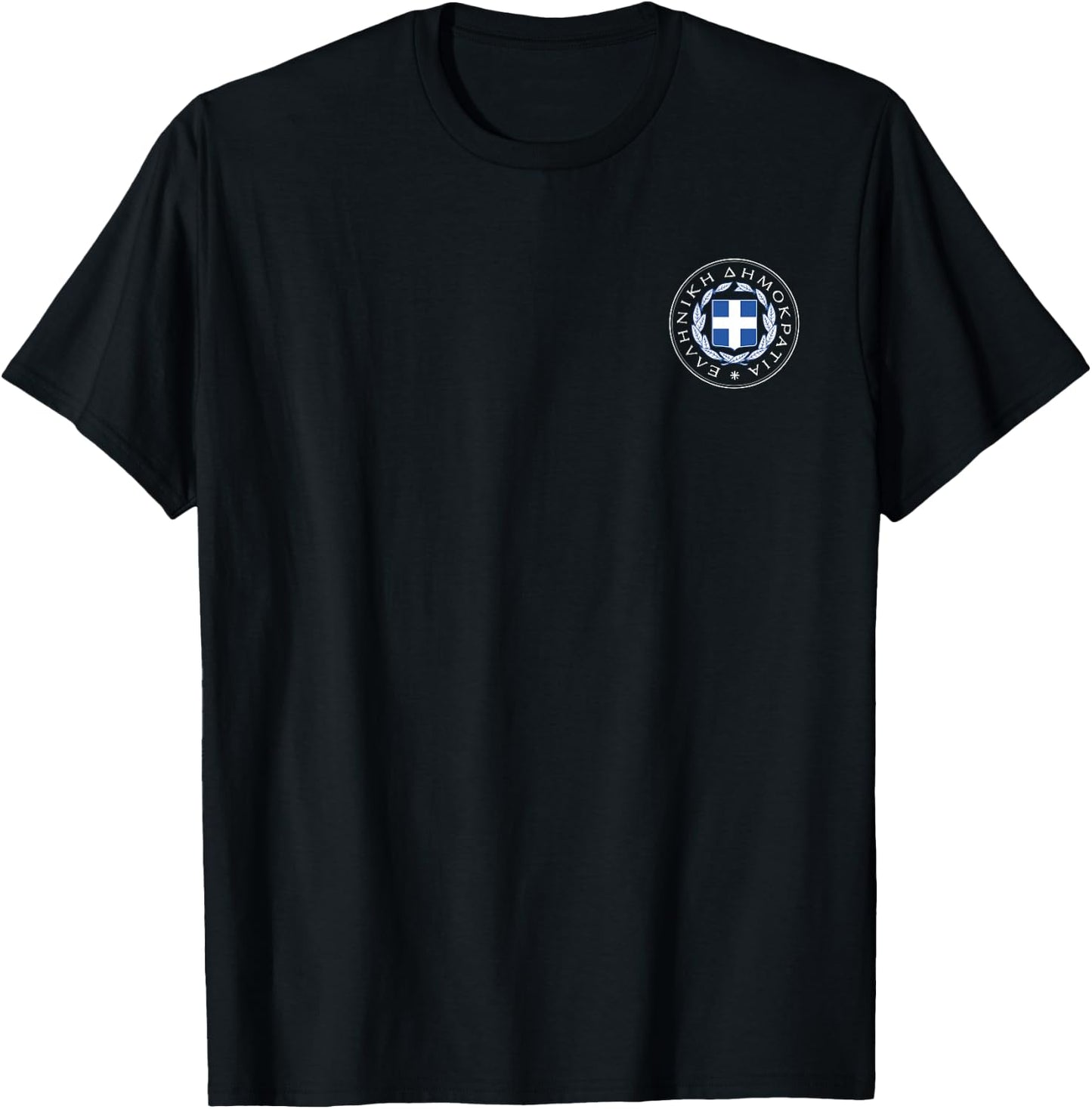 Greece Great Seal Greek Crest Flag T-Shirt - T-Shirt | Black