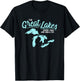The Great Lakes Shark Free & Unsalted Summer Vacation Men Women T-Shirt - T-Shirt | Black