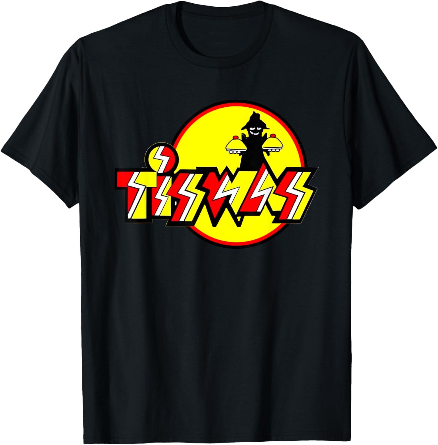 Retro Vintage 1970's 1980's Tiswas T-Shirt - T-Shirt | Black
