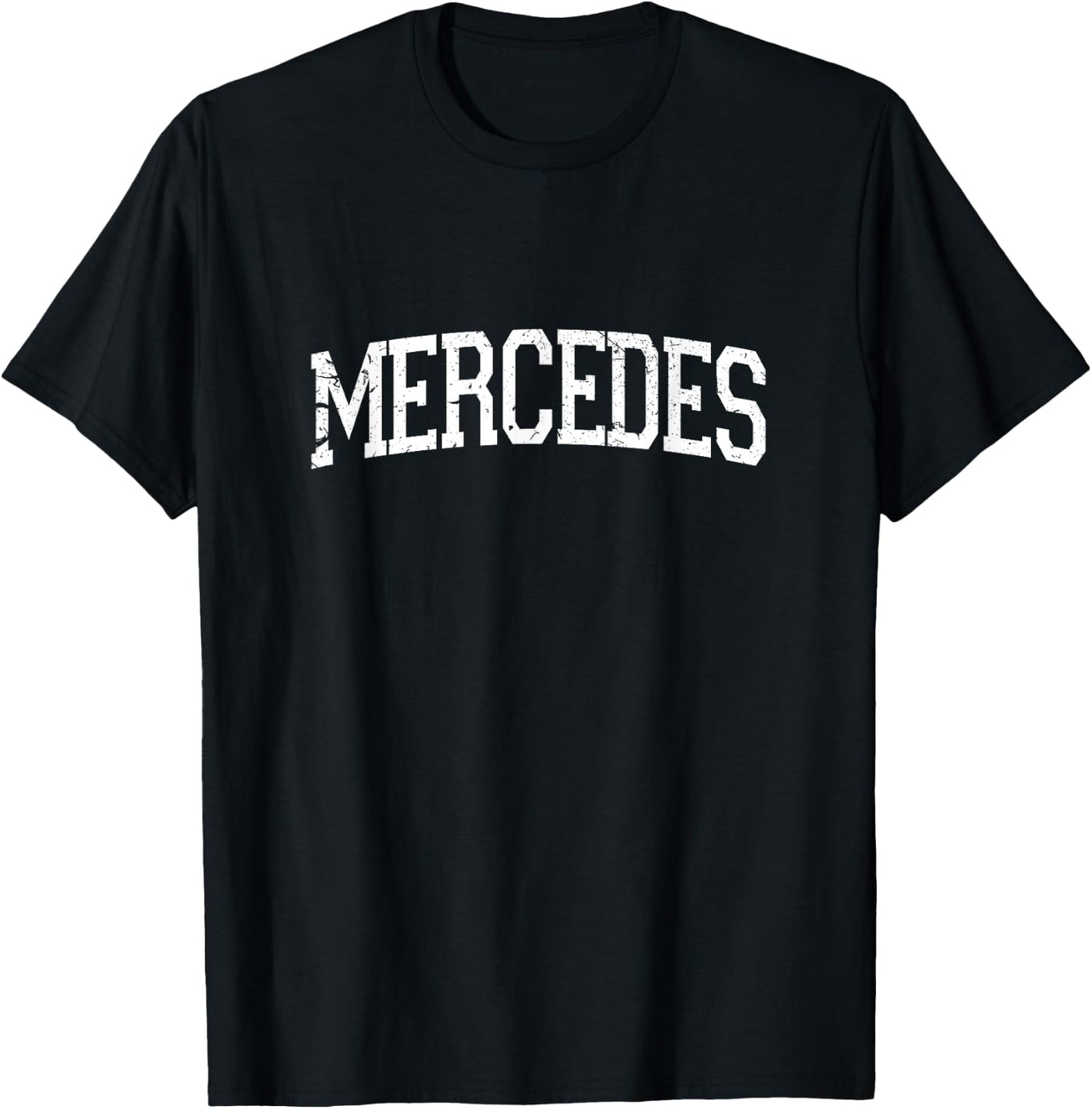 Vintage Personalised Name Classic Mercedes , black T-Shirt - T-Shirt | Black