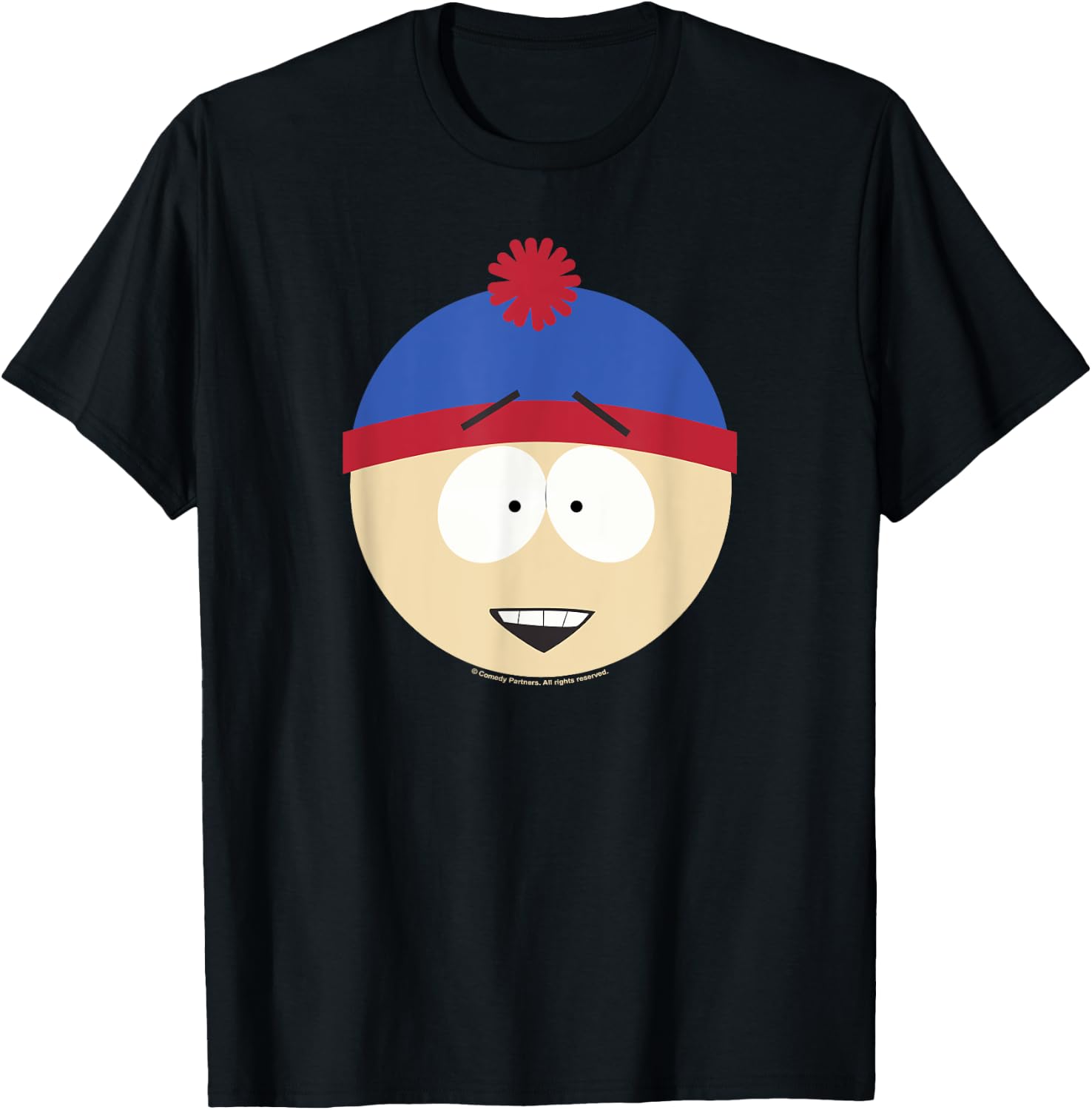 South Park Stan Smile Face Halloween T-Shirt - T-Shirt | Black