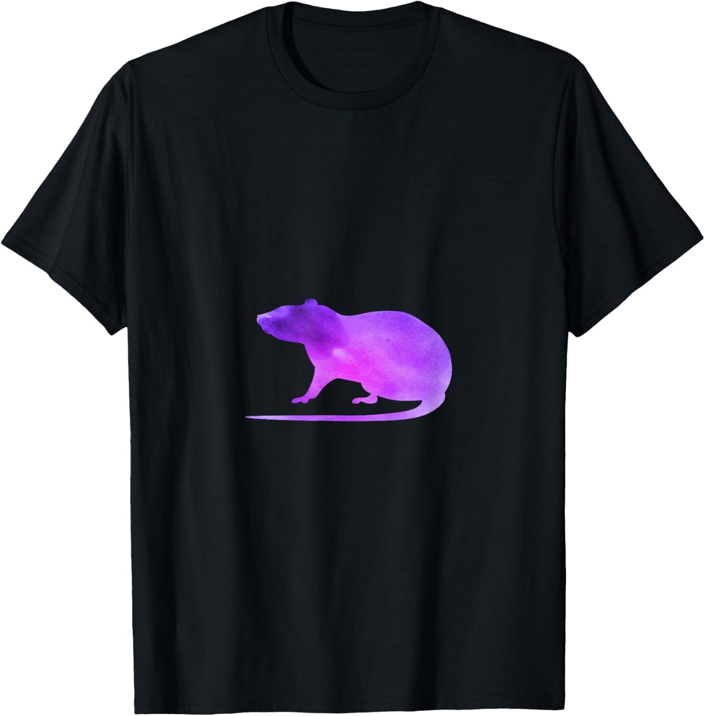Purple Rat Rat Gift Mouse Funny T-Shirt - T-Shirt | Black