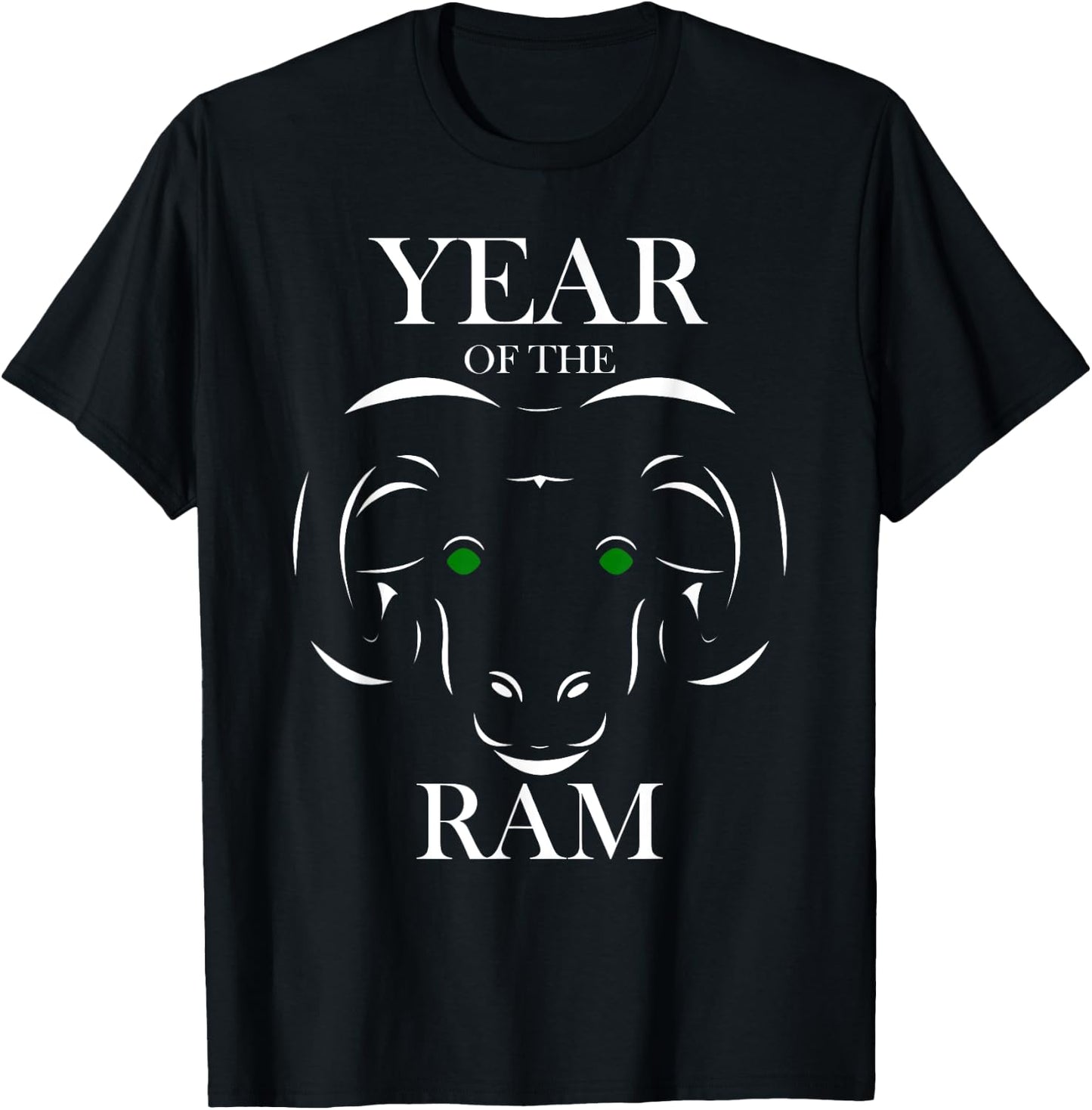 Year of the Ram Sheep Chinese Zodiac T-Shirt - T-Shirt | Black
