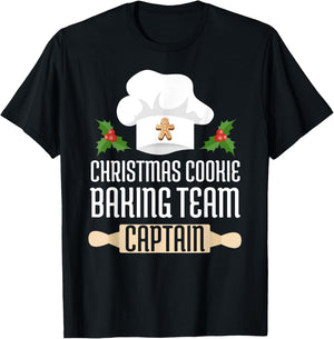 Christmas Cookie Baking Team Captain T-Shirt - T-Shirt | Black