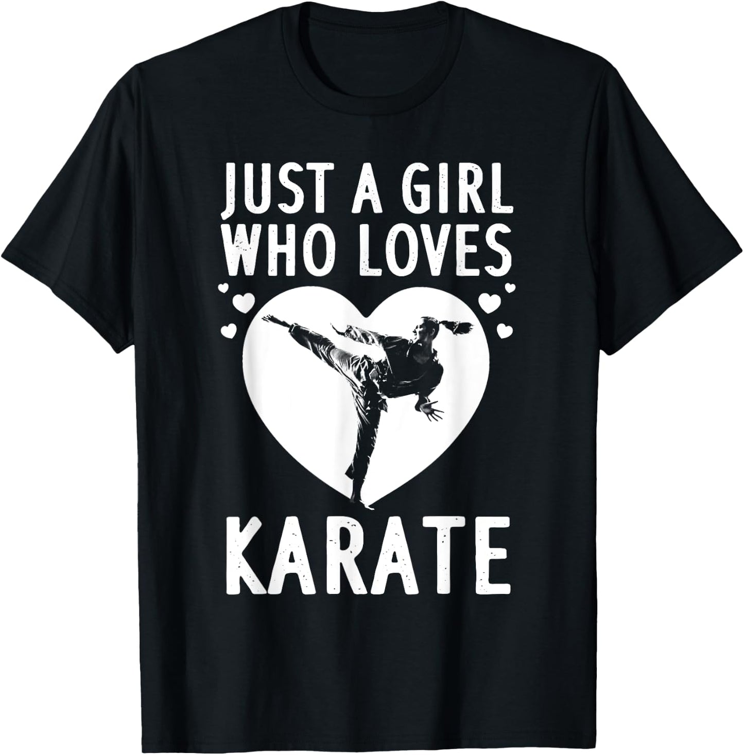 Funny Karate Girls Karate Black Belt Martial Arts T-Shirt - T-Shirt | Black