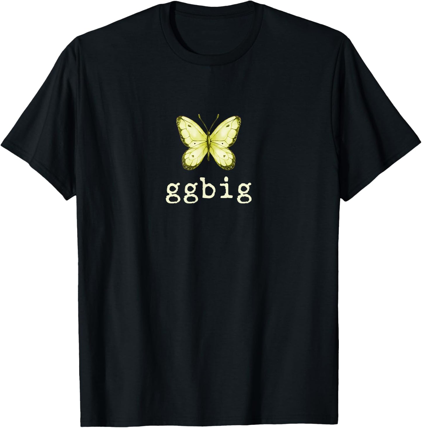 GGBig Butterfly Sorority Reveal Big Little for Lil Sister T-Shirt - T-Shirt | Black