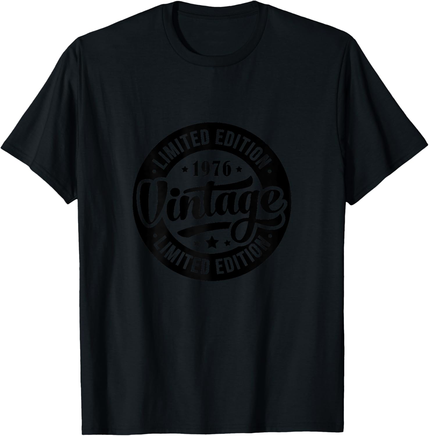 Vintage 1976 T Shirts Retro Funny 1976 Birthday T-Shirt - T-Shirt | Black