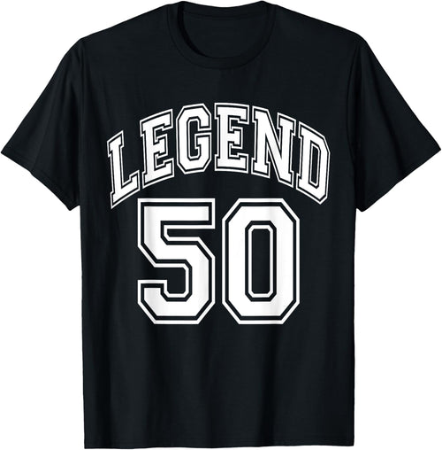 Legend 50 Number Varsity Team - 50th Birthday & 50 Years Old