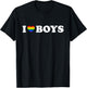 Ich liebe Männer Love Boys Gay Pride Regenbogen Schwulen T-Shirt - T-Shirt | Black