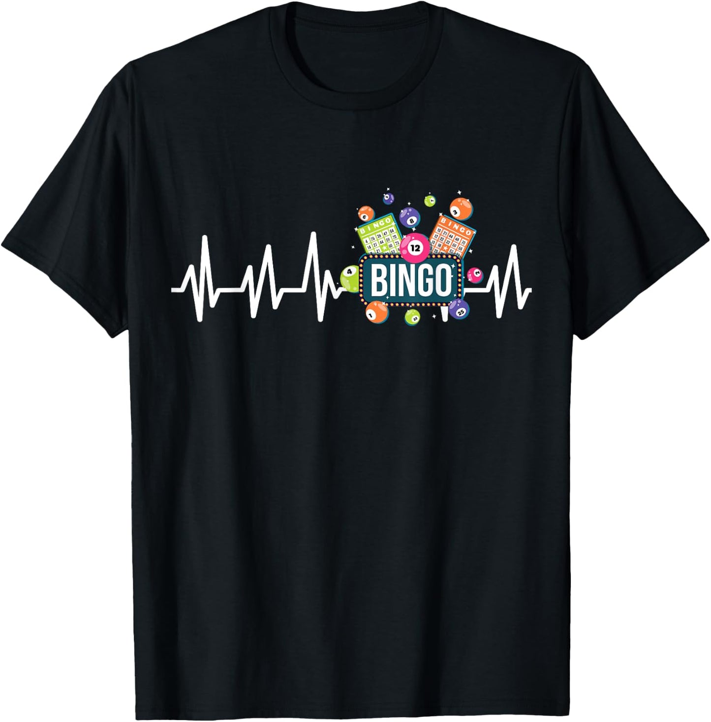 Bingo Grandpa Daubers Gamblers Vintage Playing T-Shirt - T-Shirt | Black