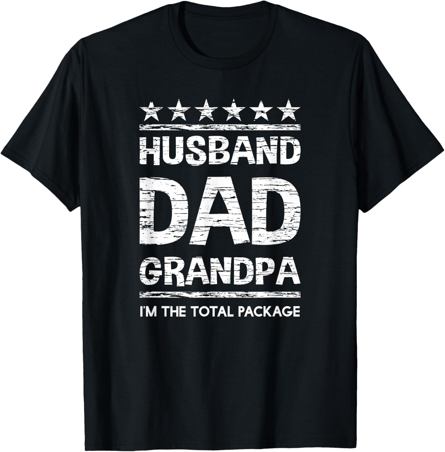 Husband Dad Grandpa Shirt Gift T-Shirt - T-Shirt | Black