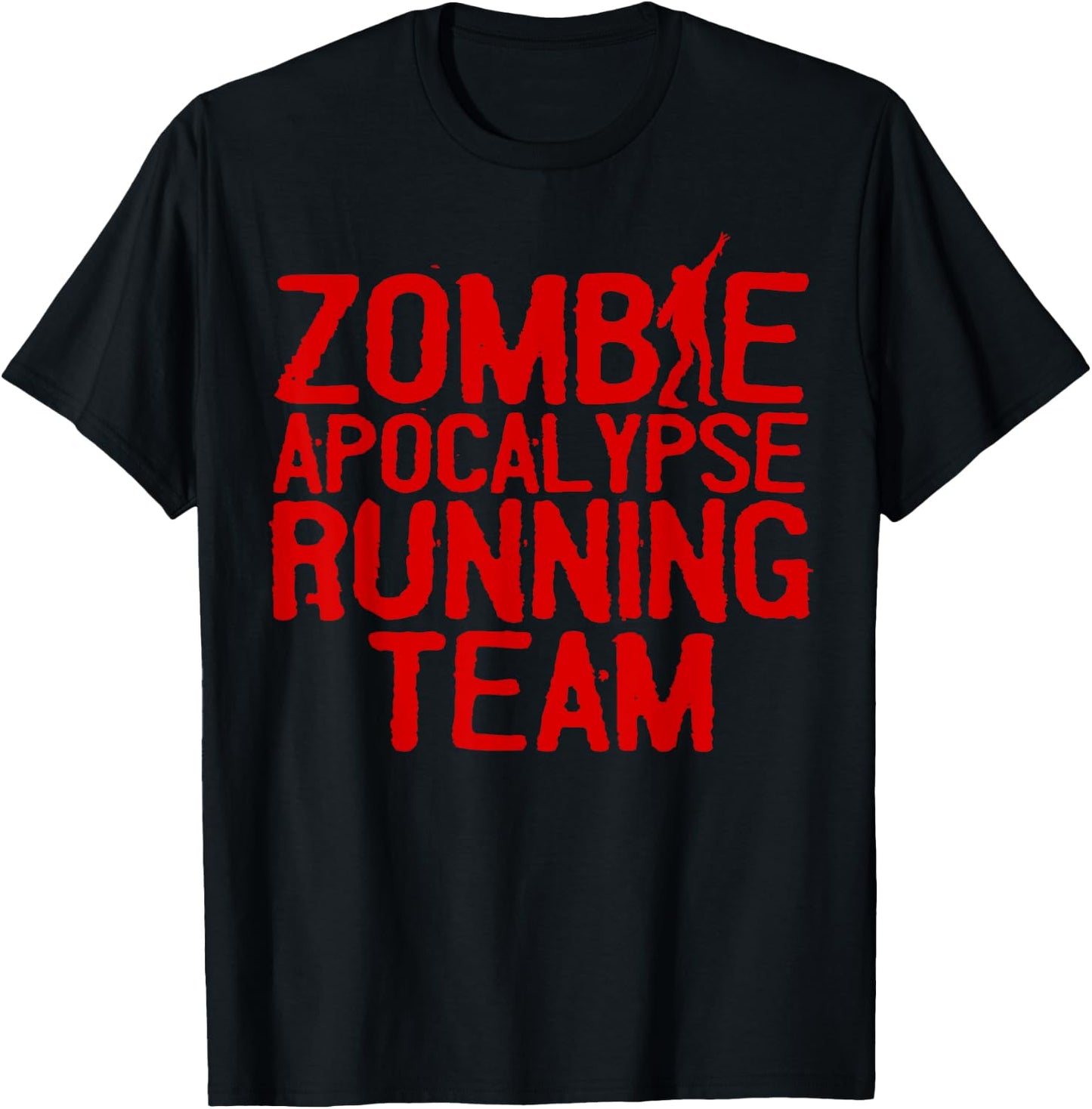 Zombie Running Design Women Funny Marathon Halloween T-Shirt - T-Shirt | Black