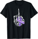 Fuck All Cancer Middle Finger Lavender Ribbon Cancer T-Shirt - T-Shirt | Black