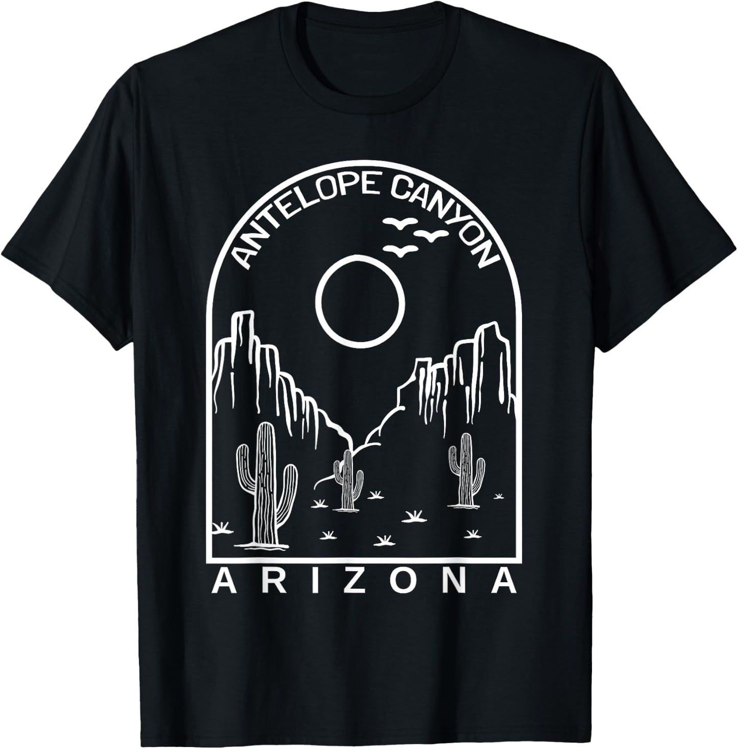 Grand Antelope Canyon Arizona Visitor Tourist Trek Parks T-Shirt - T-Shirt | Black