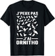I Can't Have Ornitho | Ornithology Amateur Birds Wildlife T-Shirt - T-Shirt | Black