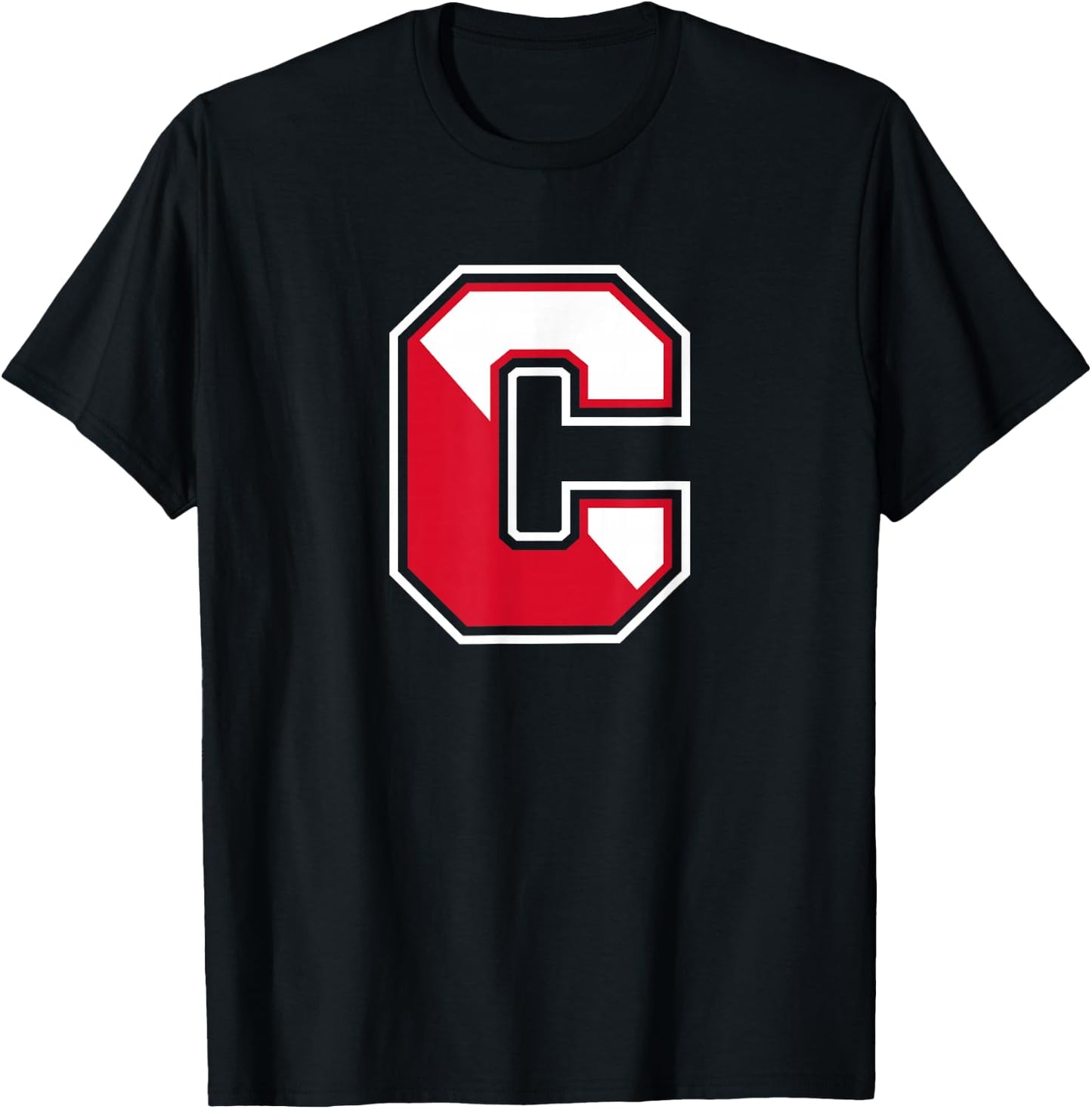 SUNY Cortland Red Dragons C Mark T-Shirt - T-Shirt | Black