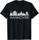 The City of Hannover Skyline Silhouette Germany Hannover , black T-Shirt - T-Shirt | Black