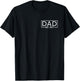 Father's Day Dad Est 1977 Logo Expect Pregnancy Announcement T-Shirt - T-Shirt | Black