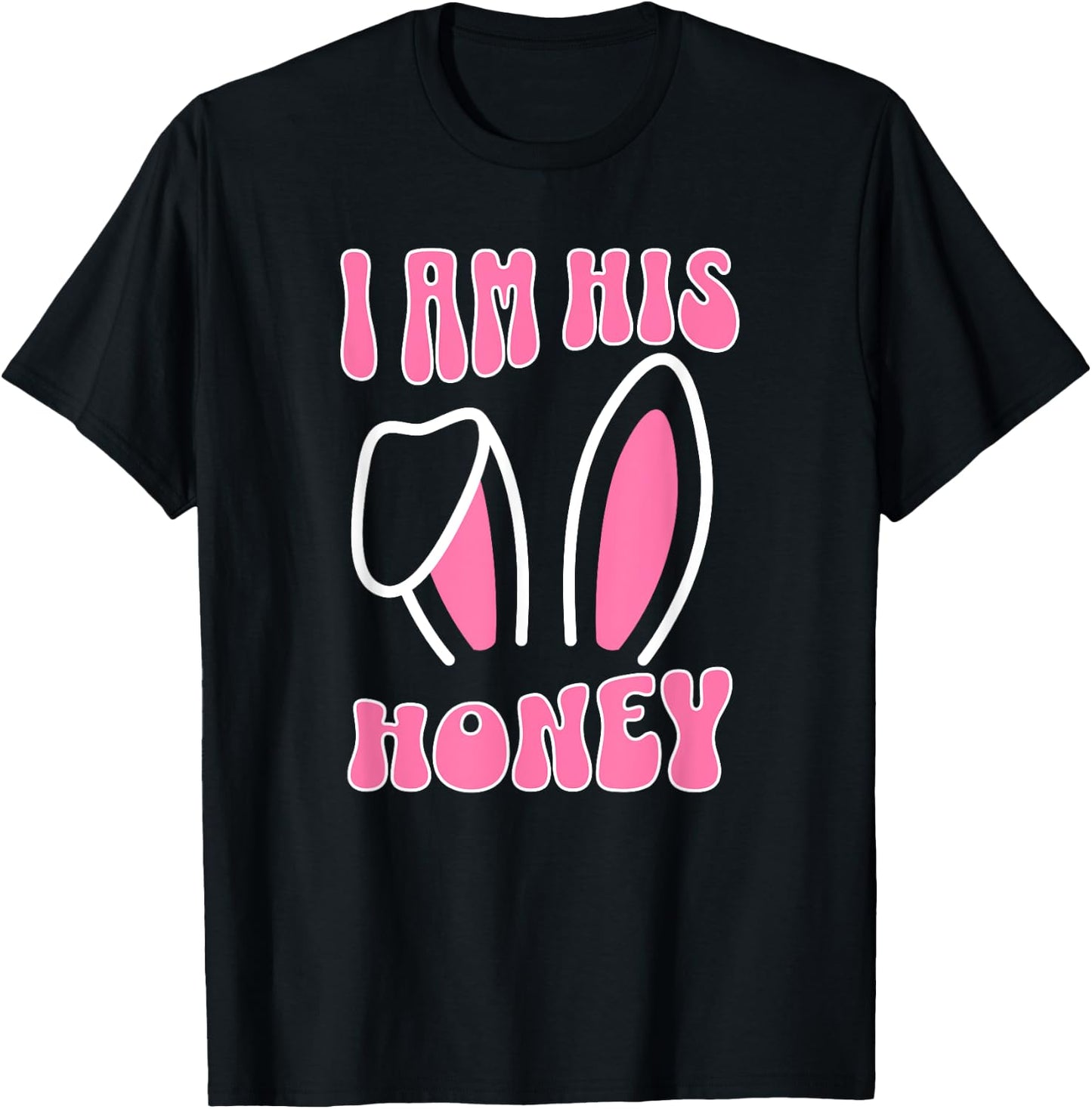 Matching Couple Easter , Matching Wife Easter T-Shirt - T-Shirt | Black