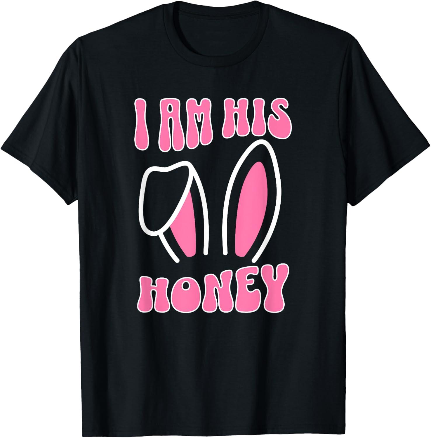 Matching Couple Easter , Matching Wife Easter T-Shirt - T-Shirt | Black