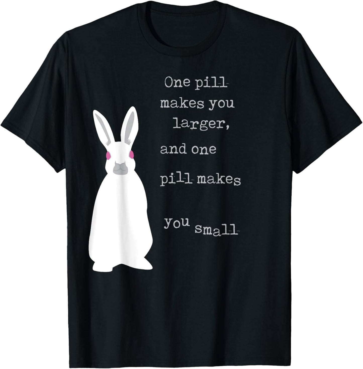 LyricLyfe White Rabbit T-Shirt - T-Shirt | Black