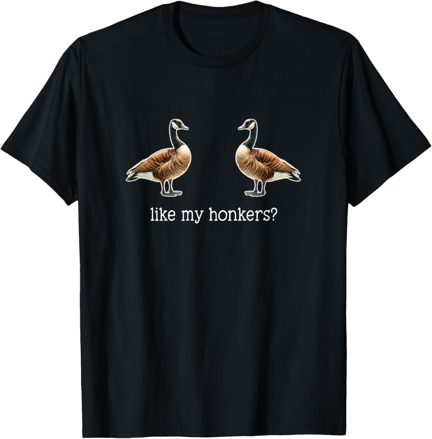 Birdwatcher Twitcher Funny Bird Watching Honkers Geese T-Shirt - T-Shirt | Black