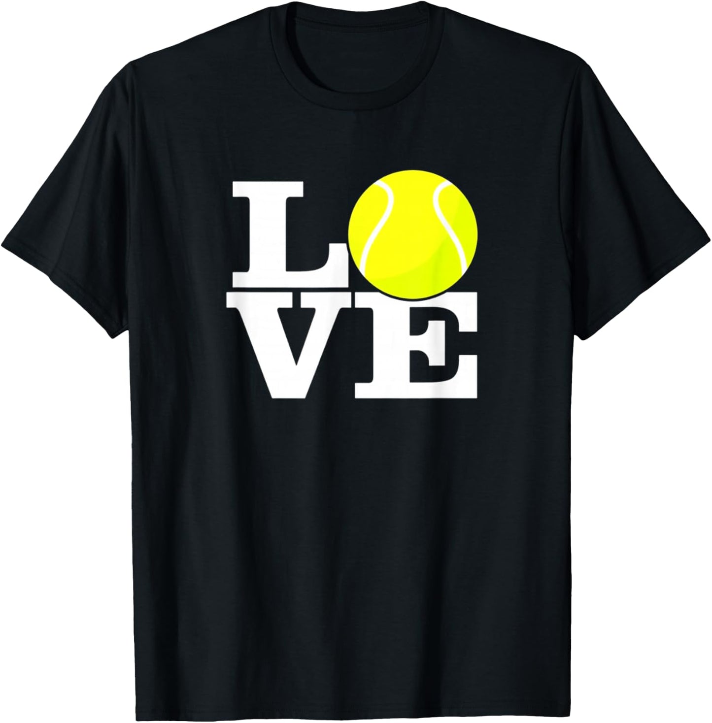 Love Tennis Ball T-Shirt - T-Shirt | Black