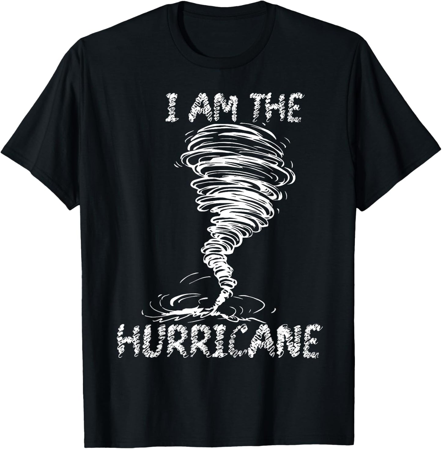 White Storm Twister Hurricane Tornado Weather Scary Costume T-Shirt - T-Shirt | Black