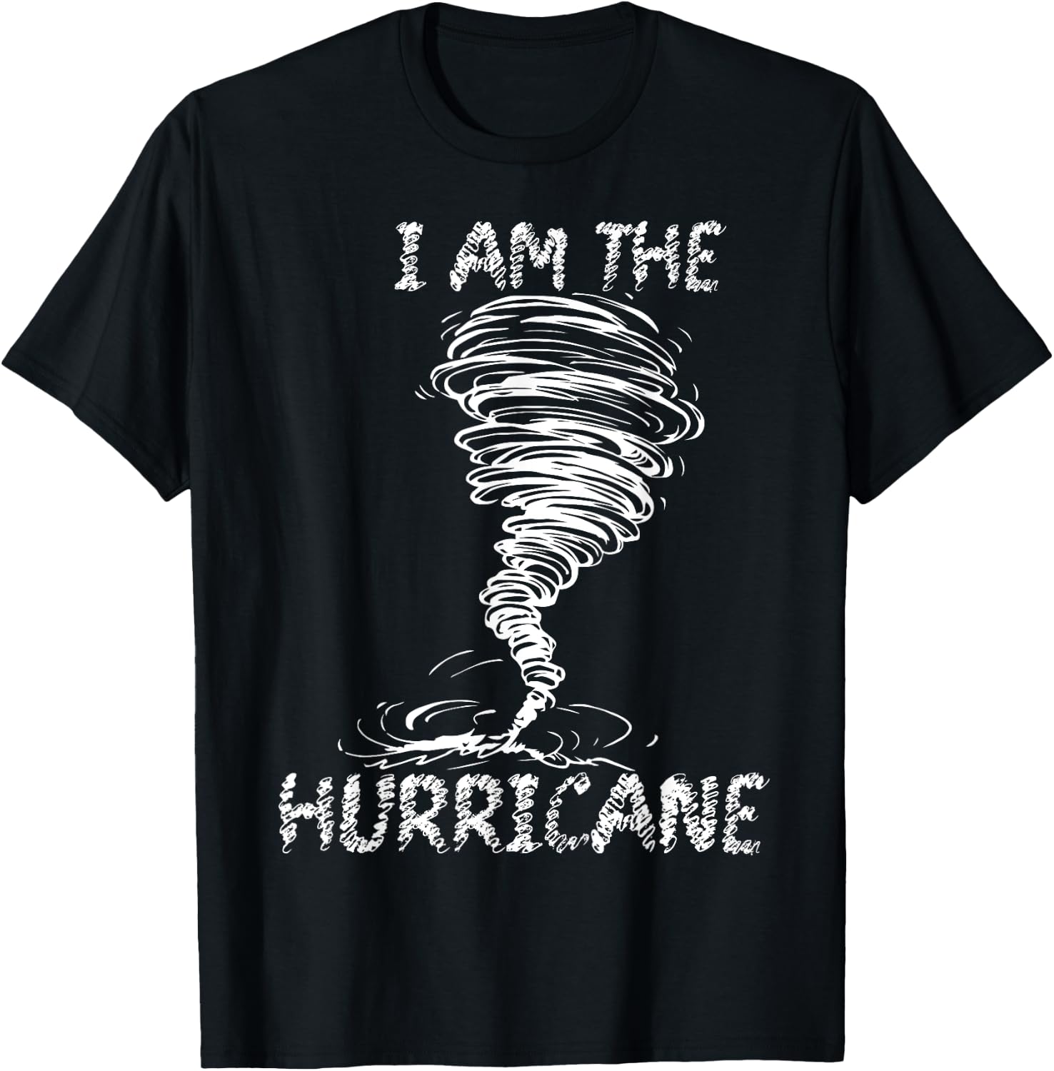 White Storm Twister Hurricane Tornado Weather Scary Costume T-Shirt - T-Shirt | Black