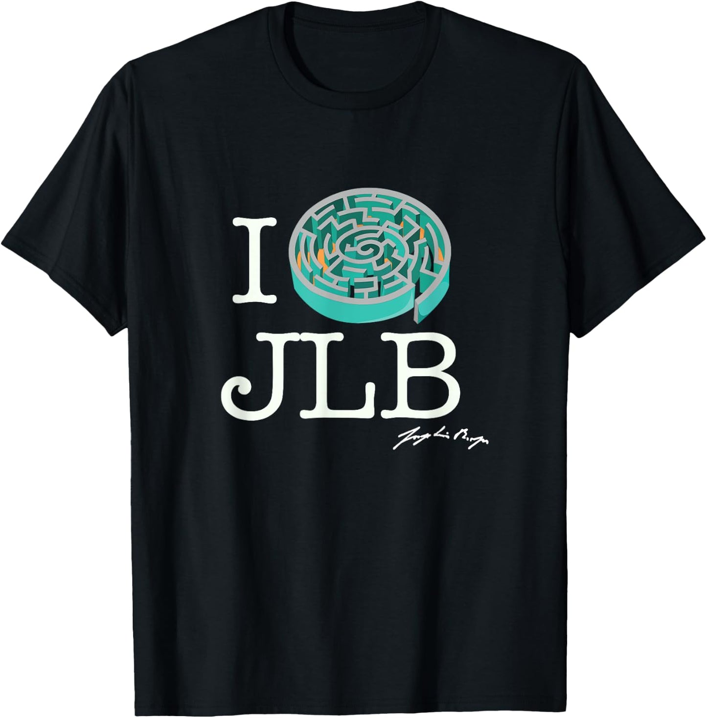 I Labyrinth Jorge Luis Borges T-Shirt - T-Shirt | Black