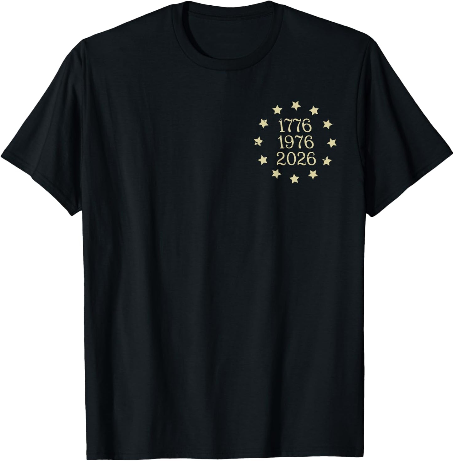 America Turns 250 I Turn 50 1976 50th Birthday 2 Sided T-Shirt - T-Shirt | Black