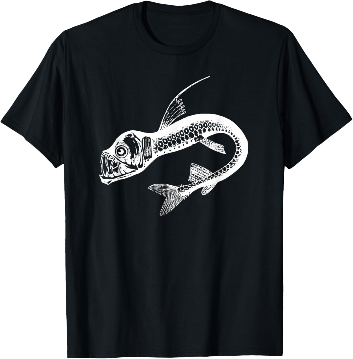 Viperfish Deep Sea Monster Shirt - Viper Fish Anglerfish T-Shirt - T-Shirt | Black